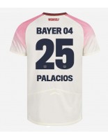 Moške Nogometnih dresov Bayer Leverkusen Exequiel Palacios #25 Gostujoči 2025-26 Kratki rokavi Moške Nogometnih dresov Bayer Leverkusen Exequiel Palacios #25 Gostujoči 2025-26 Kratki rokavi